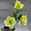 3-head magnolia artificial flower European-style simple modern flower arrangement artificial flower silk flower living room decoration in stock wholesale and consignment Application Scenario
